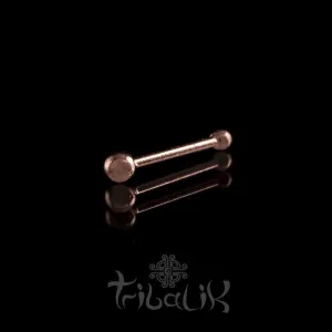 Rose Gold Plated Nose Stud | Bone