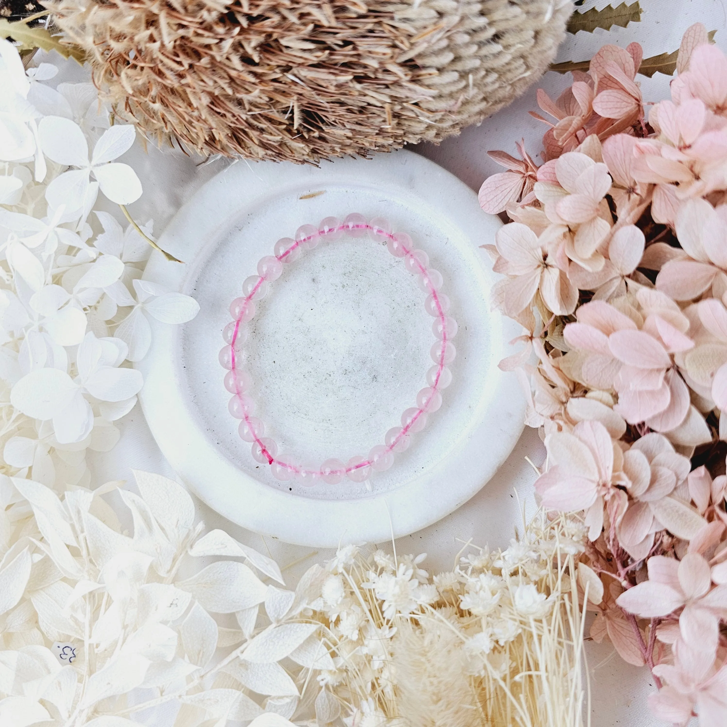 Rose Quartz Bracelet - 6mm #4