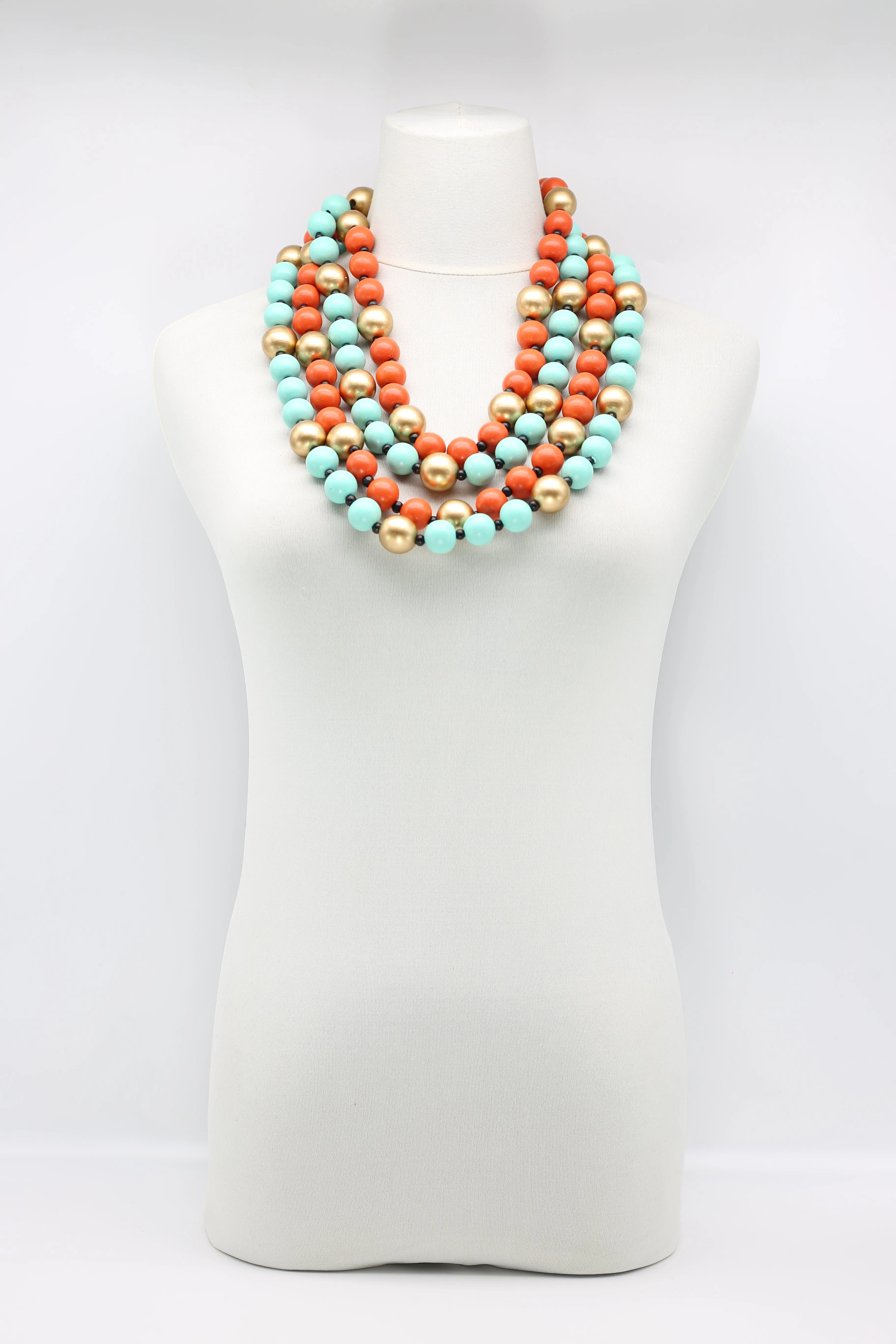 Round Beads Necklaces Set