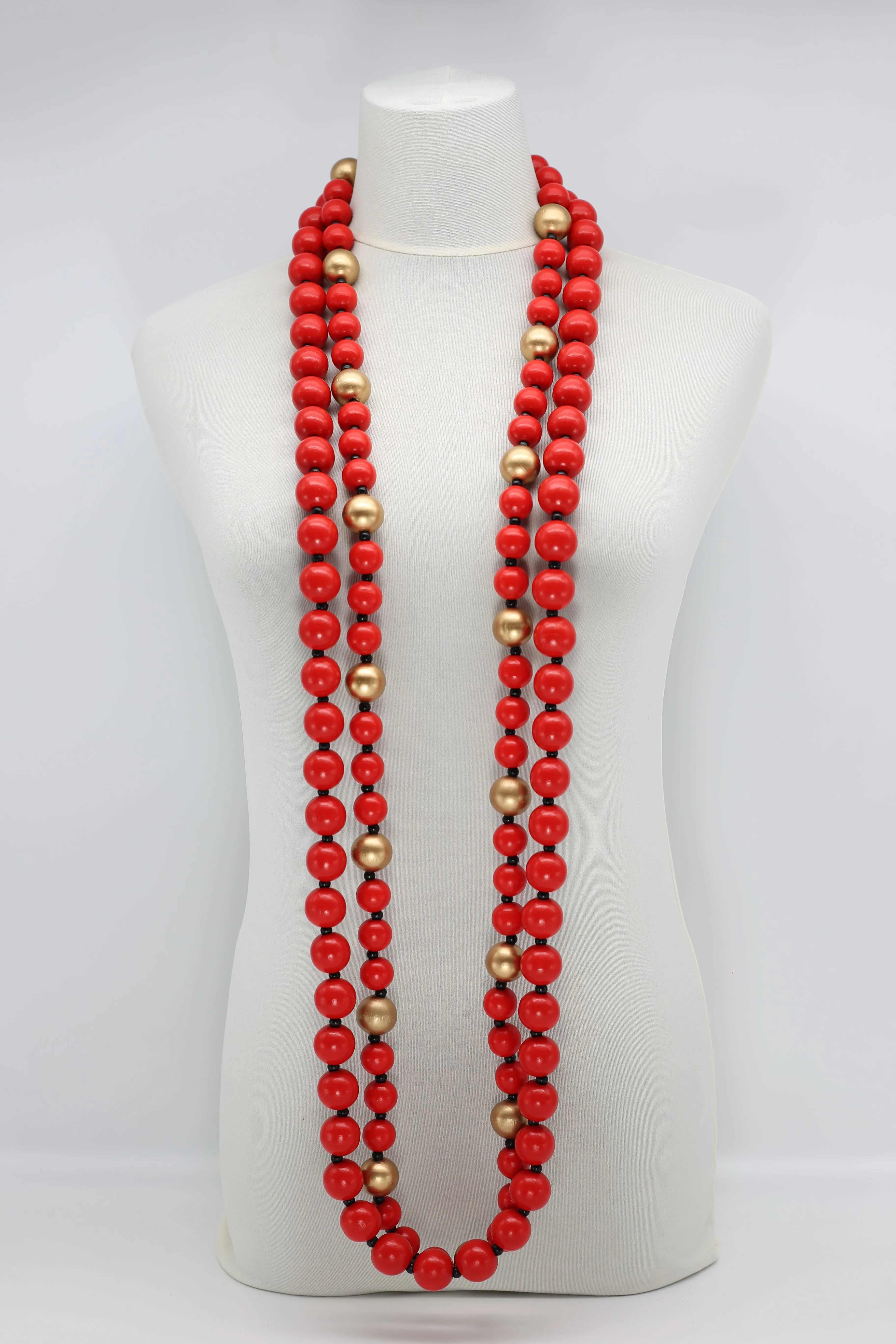 Round Beads Necklaces Set