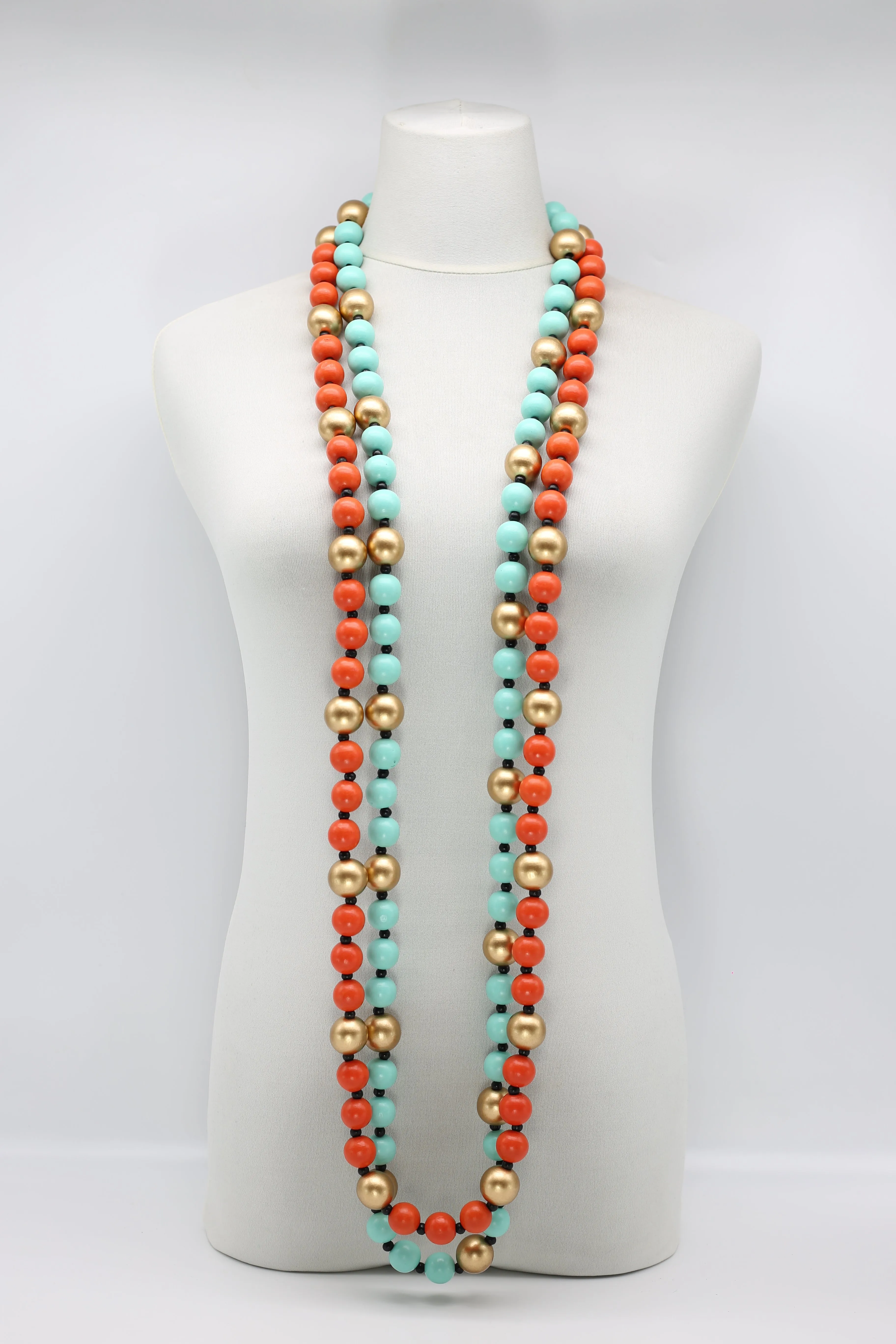 Round Beads Necklaces Set
