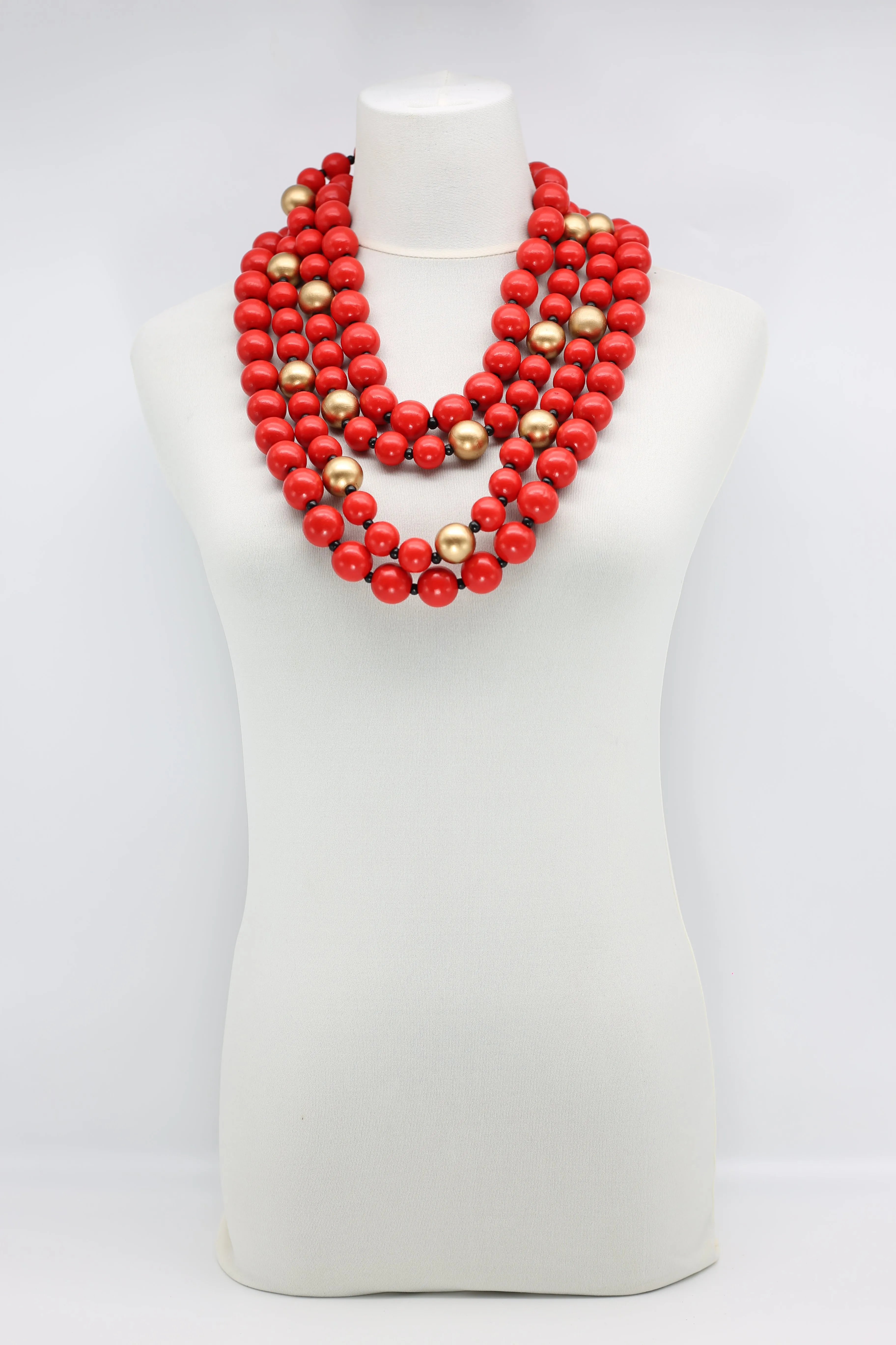 Round Beads Necklaces Set