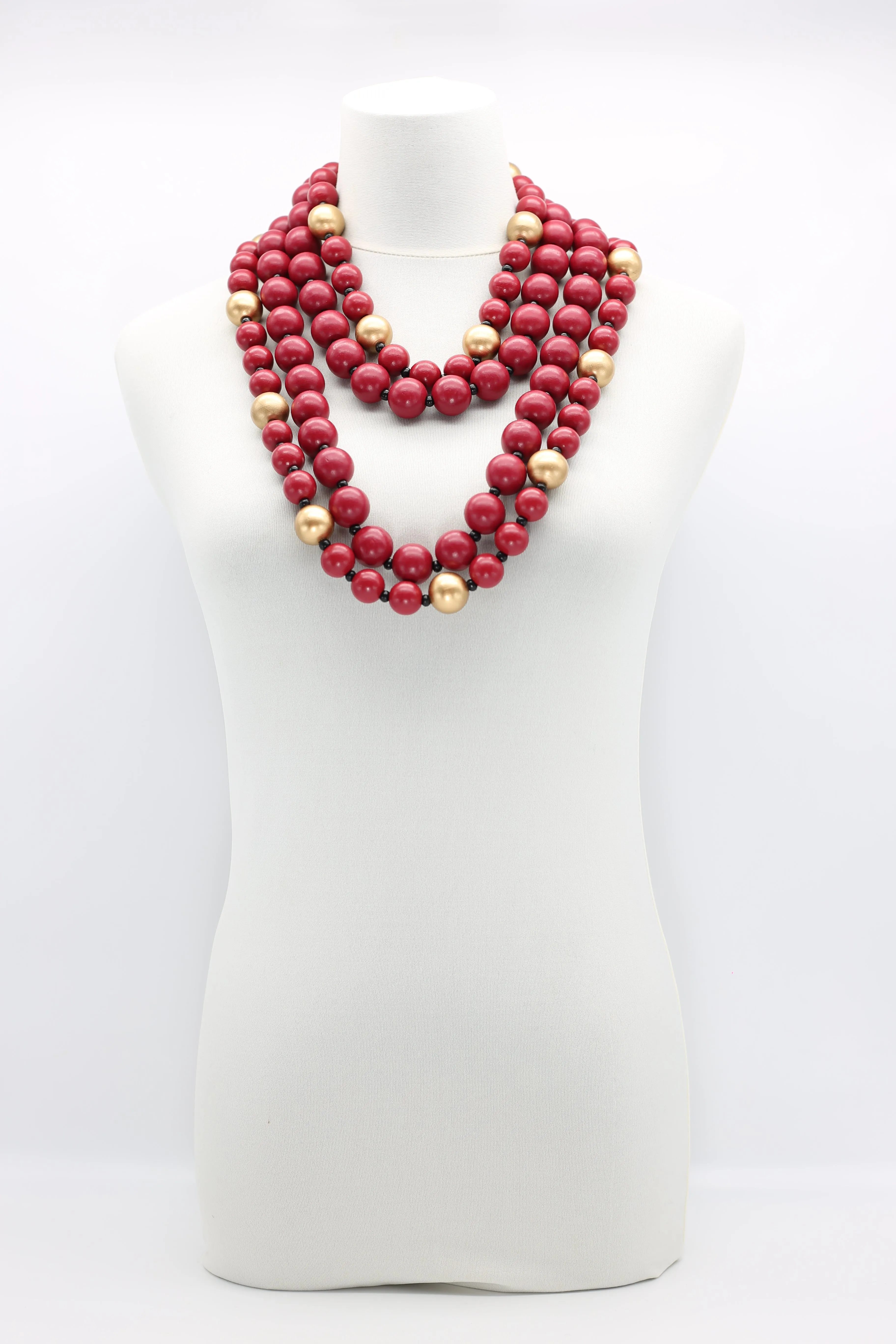 Round Beads Necklaces Set