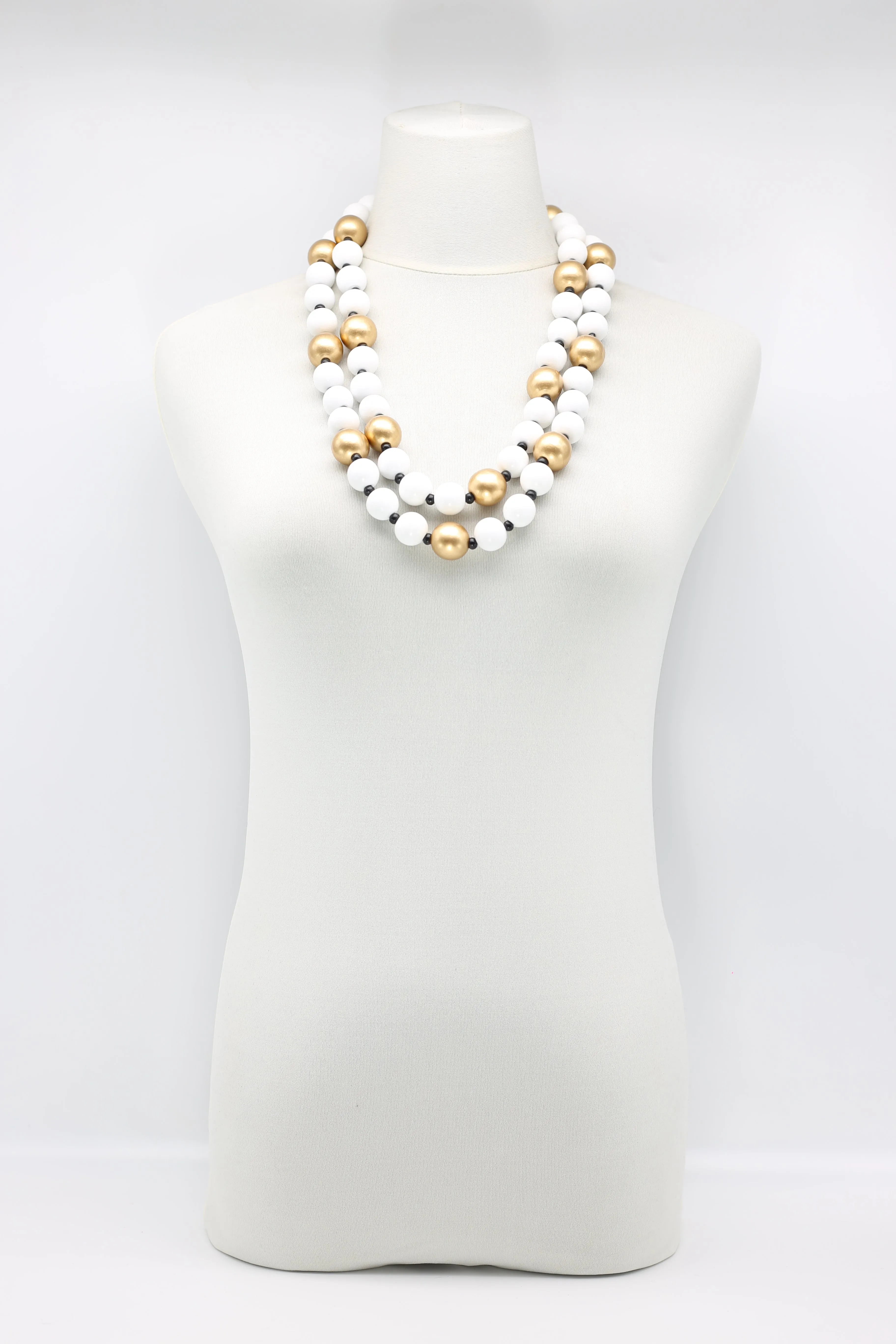 Round Beads Necklaces Set