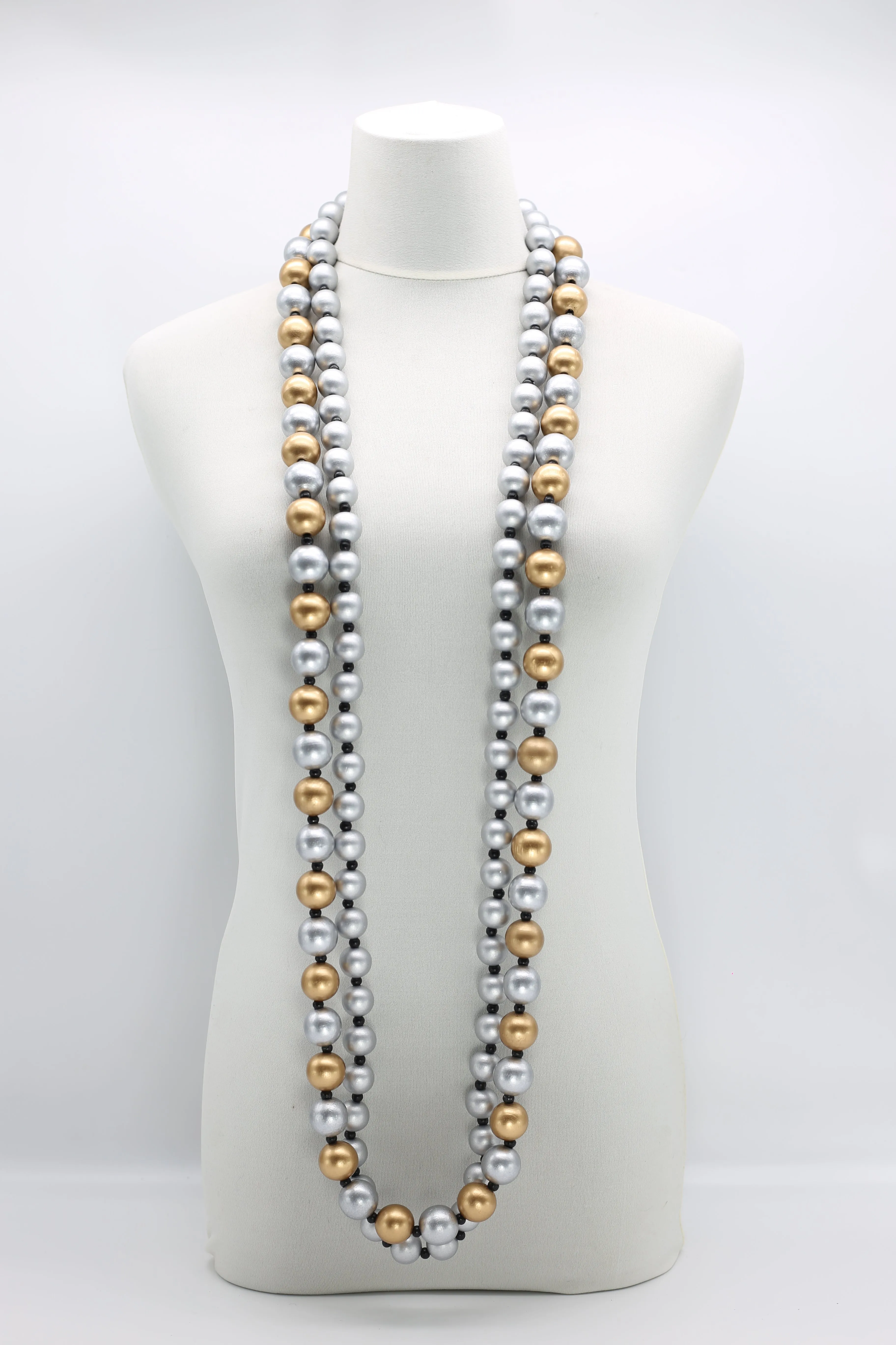 Round Beads Necklaces Set