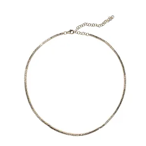 Salt & Pepper Diamond Tennis Necklace