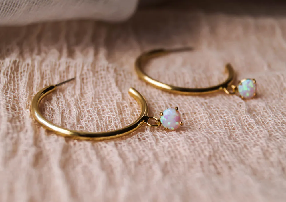 Serafina Opal Hoops