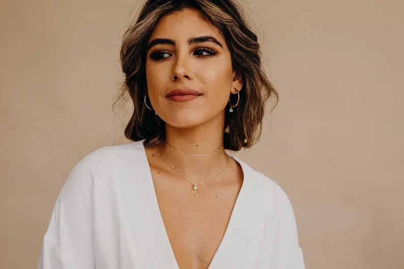 Serafina Opal Hoops