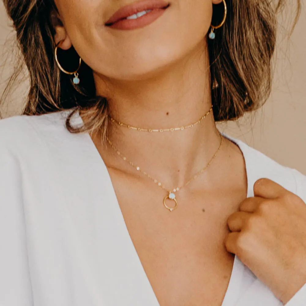 Serafina Opal Hoops
