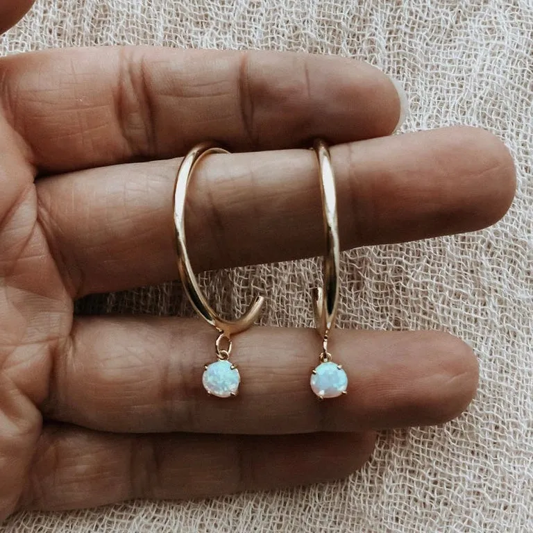 Serafina Opal Hoops