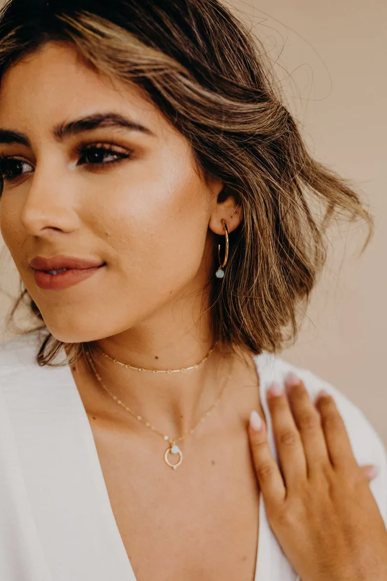 Serafina Opal Hoops