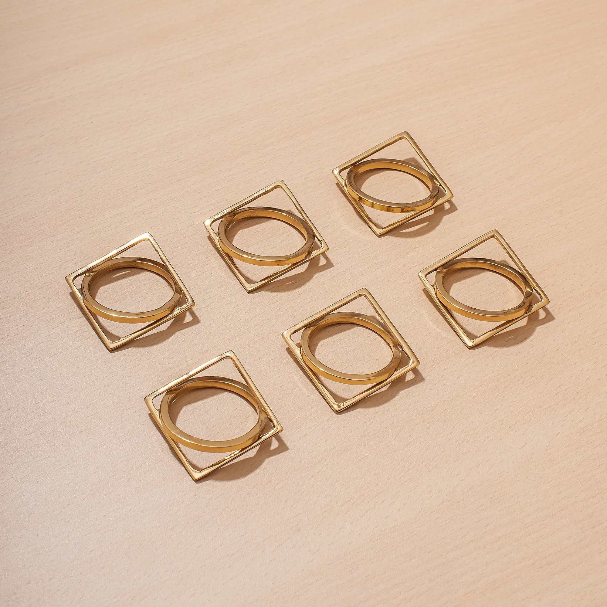 Set of 6 Prithvi Napkin Rings
