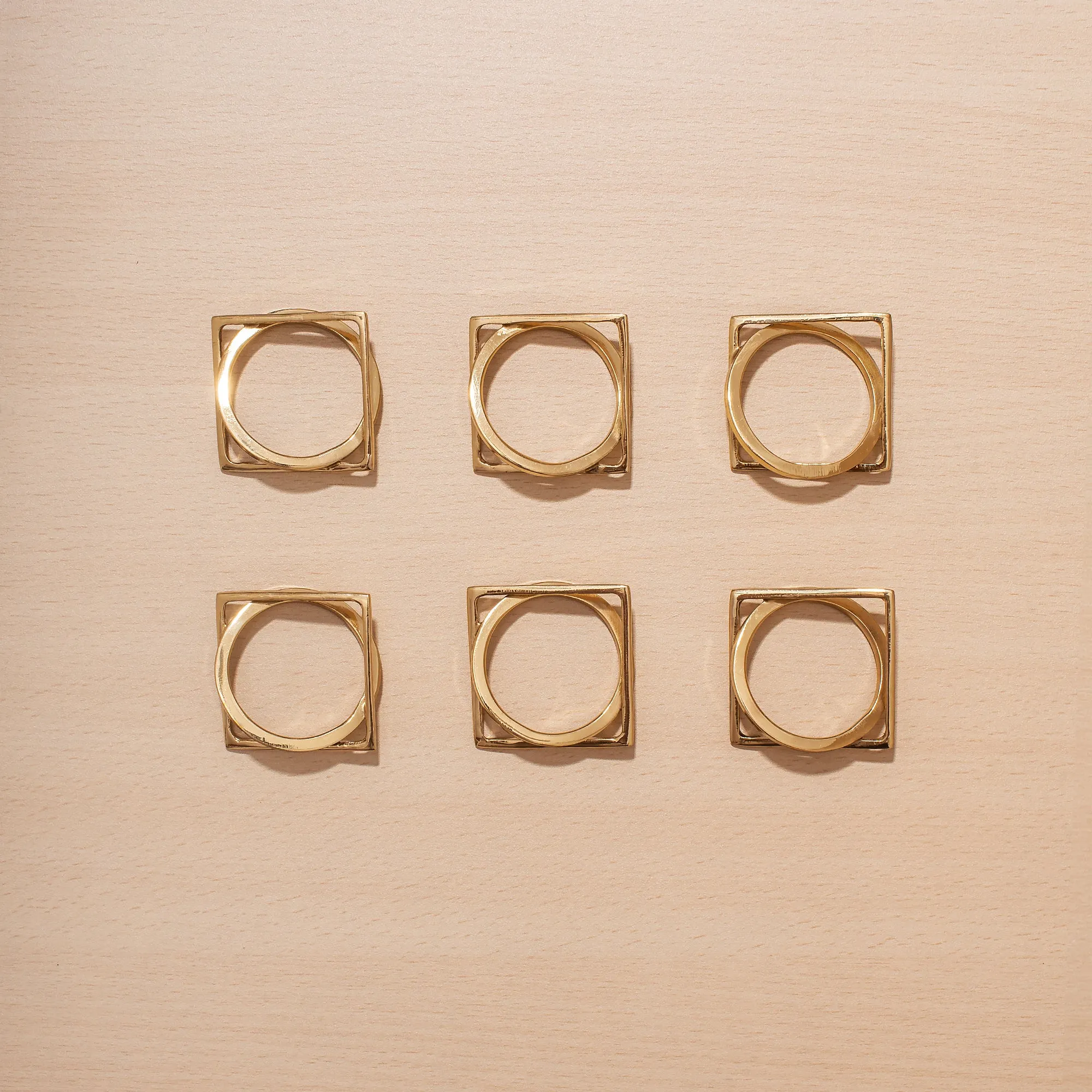 Set of 6 Prithvi Napkin Rings