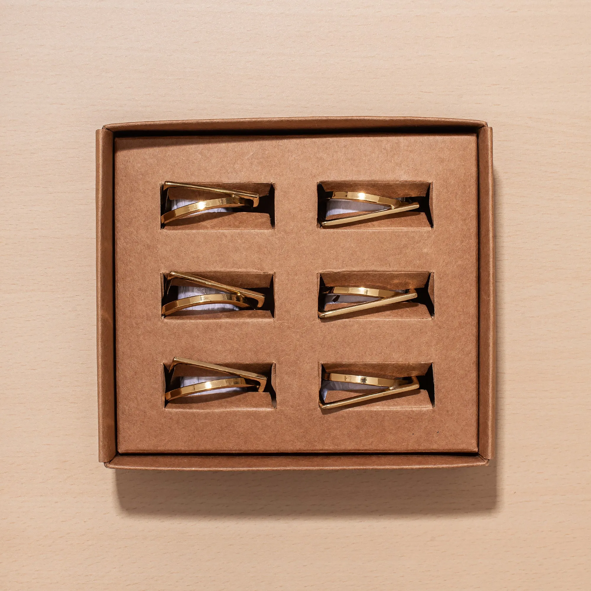 Set of 6 Prithvi Napkin Rings