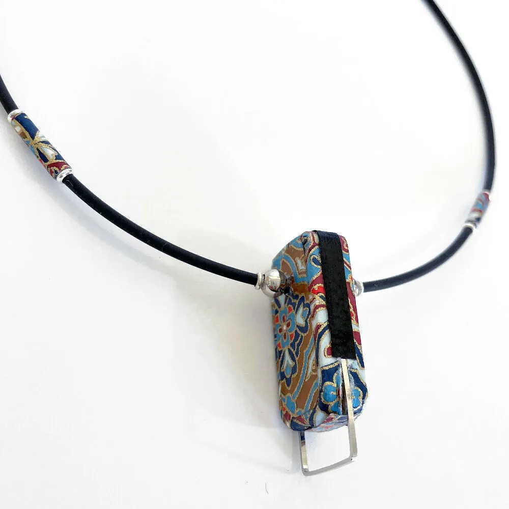 Short Colourful Japanese Paper Necklaces
