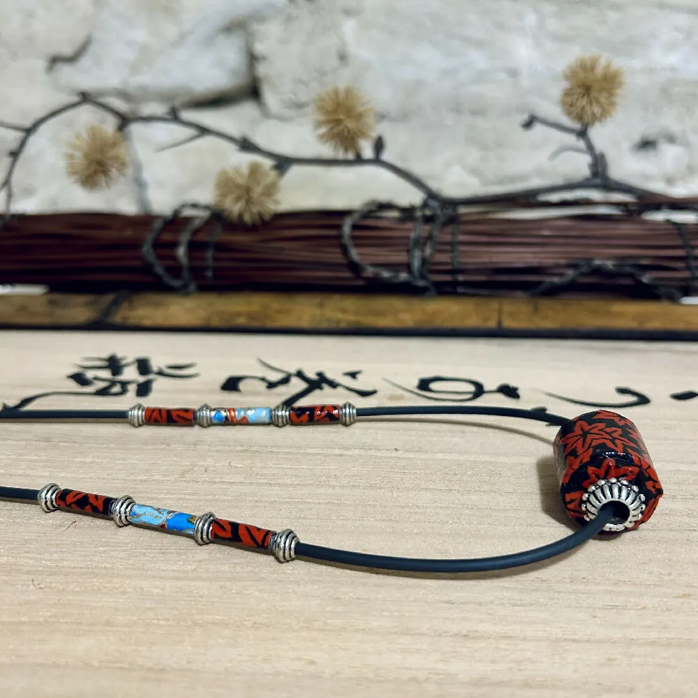 Short Colourful Japanese Paper Necklaces