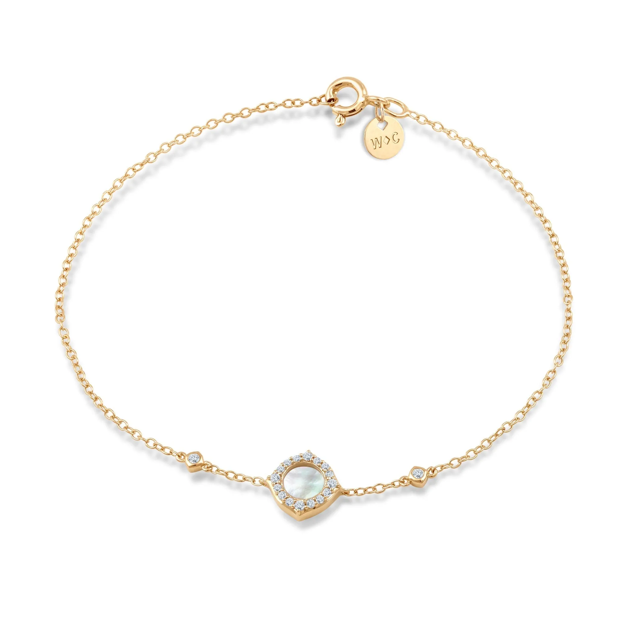 Signature Mother of Pearl and Diamond Bracelet