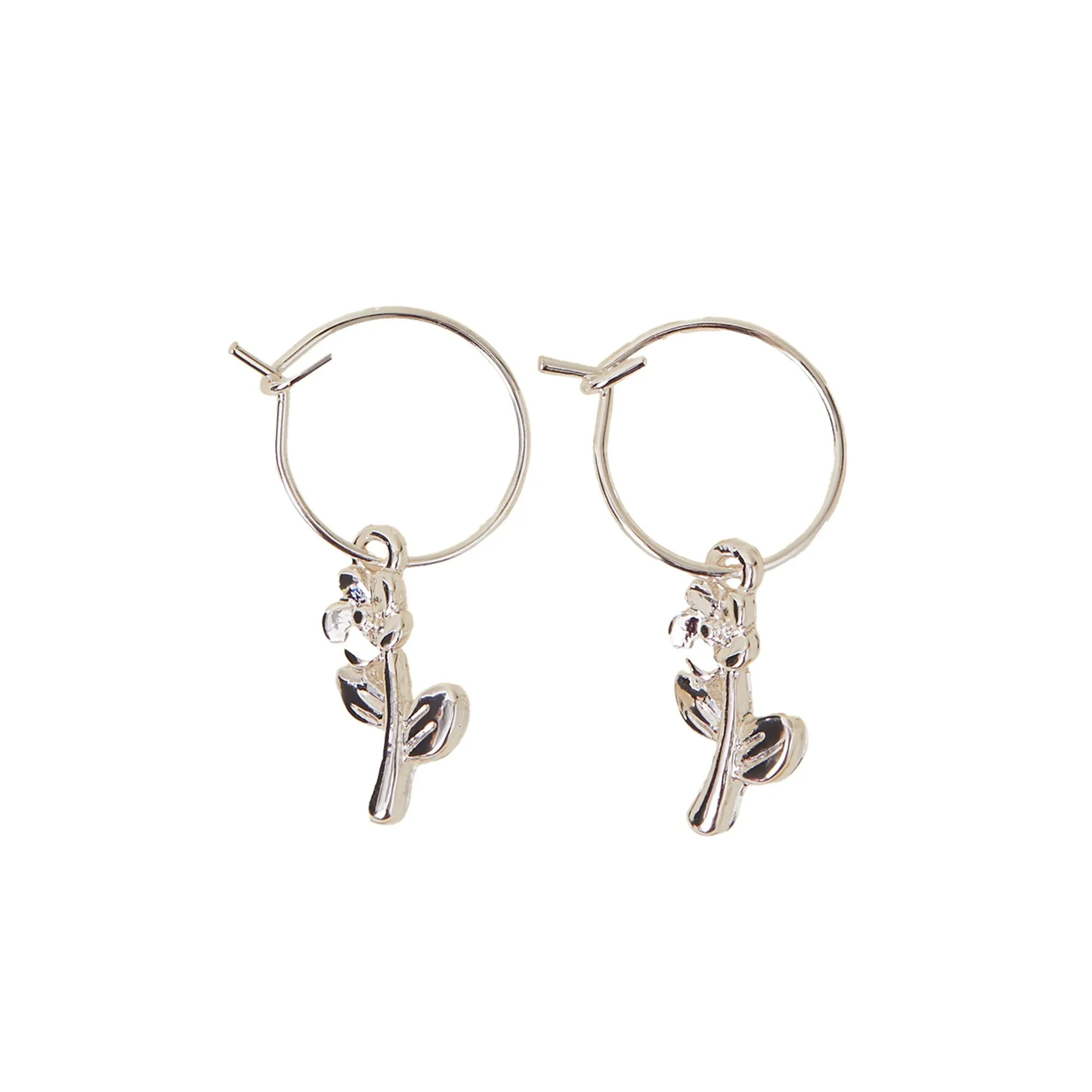 Silver Daisy Earrings Pack of 3