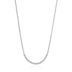 Silver Modern Multiple Balls Necklace