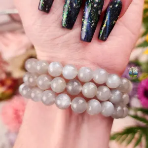Silver Moonstone Bracelet for Embracing the Divine Feminine Inside You and Moon Magic