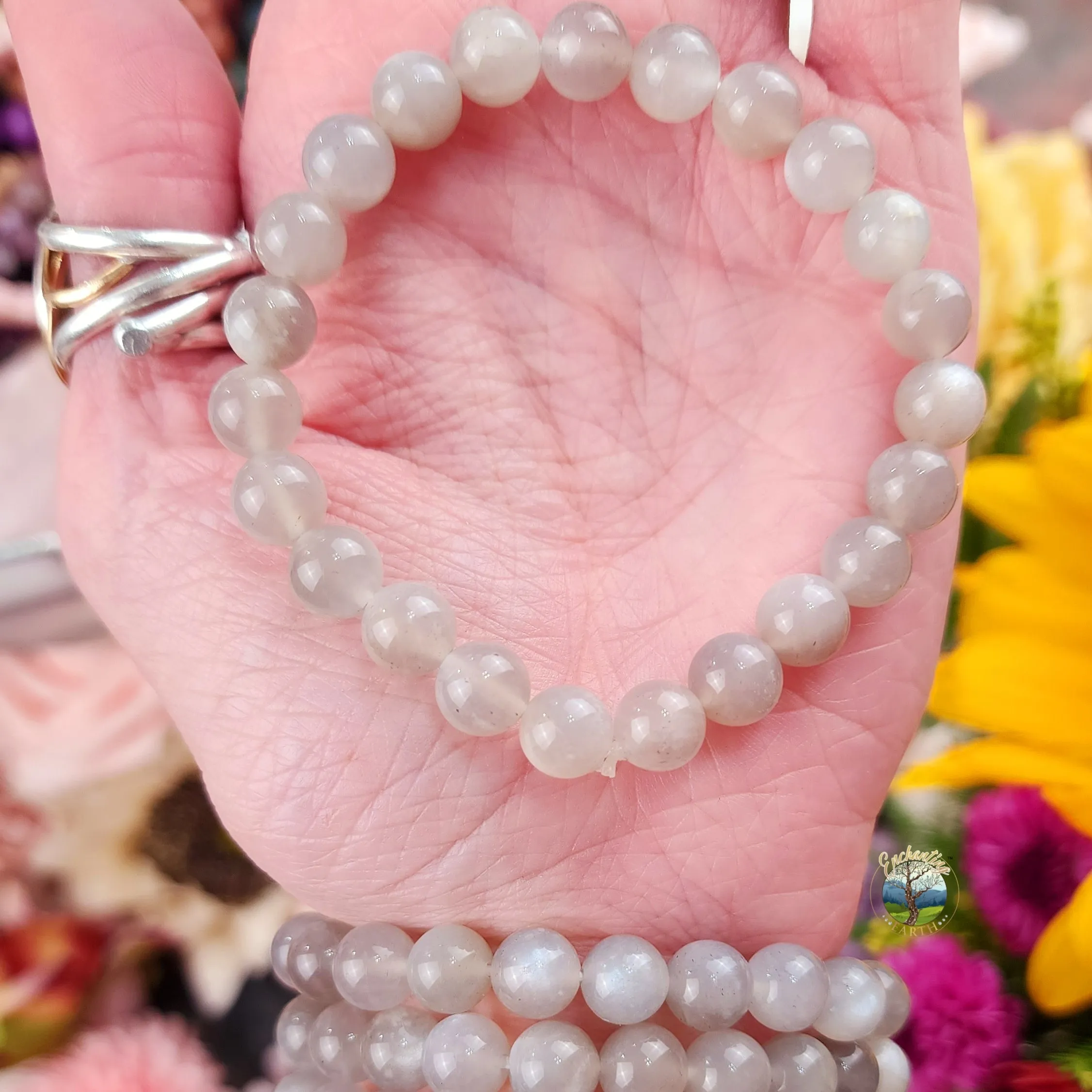 Silver Moonstone Bracelet for Embracing the Divine Feminine Inside You and Moon Magic