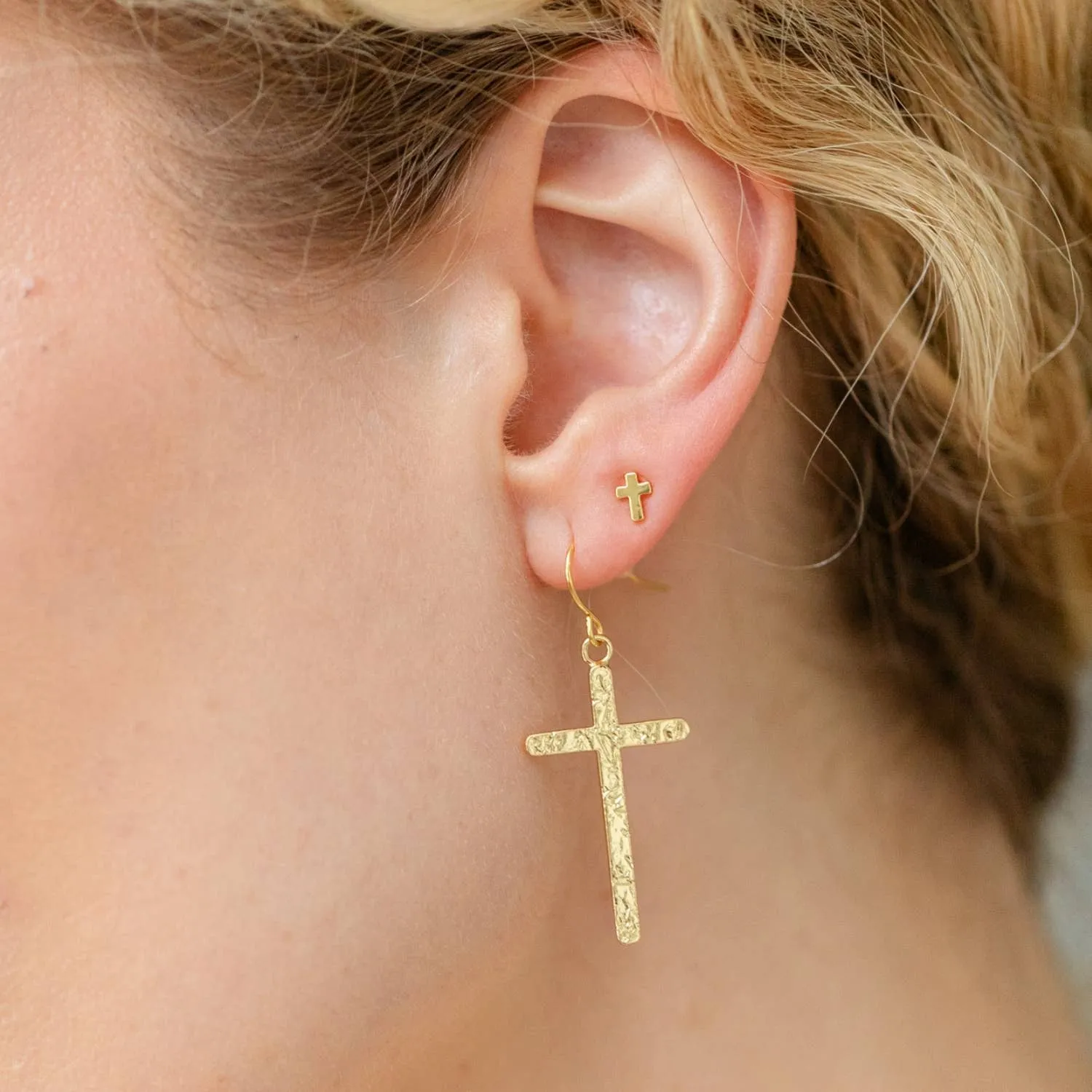 Simple Cross Studs