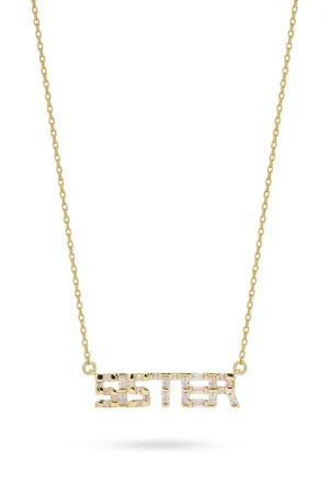 Sister Baguette Necklace