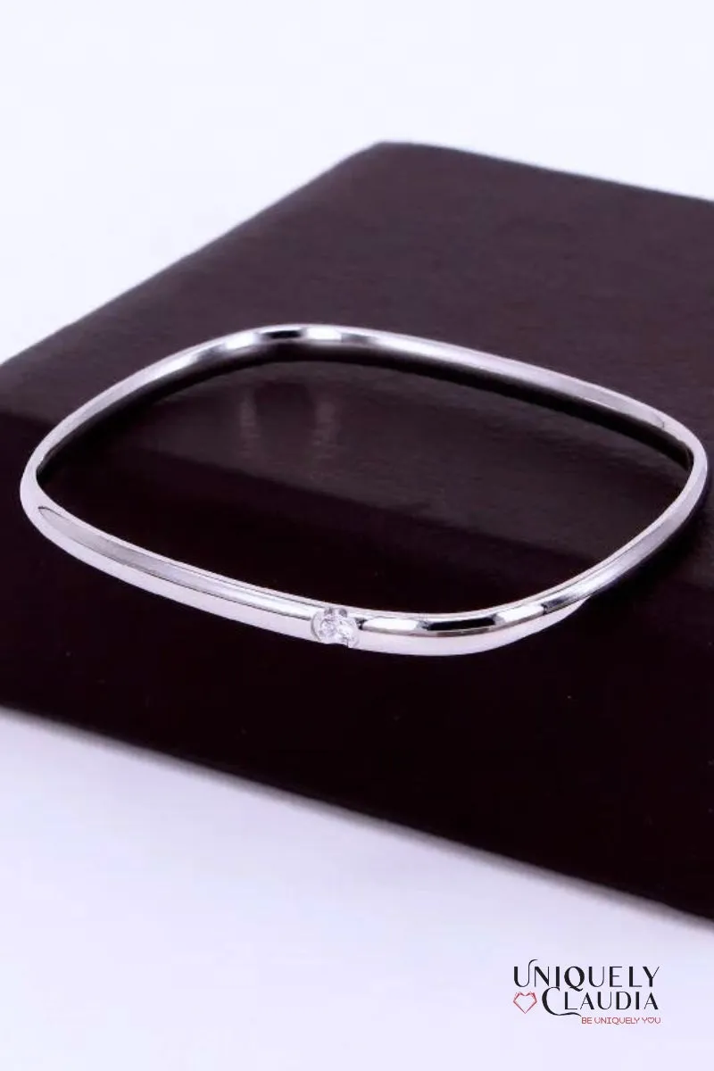 Spark Rectangle Stainless Steel Bangle
