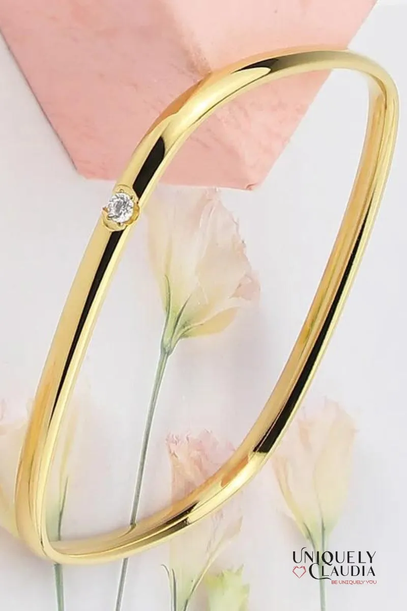 Spark Rectangle Stainless Steel Bangle