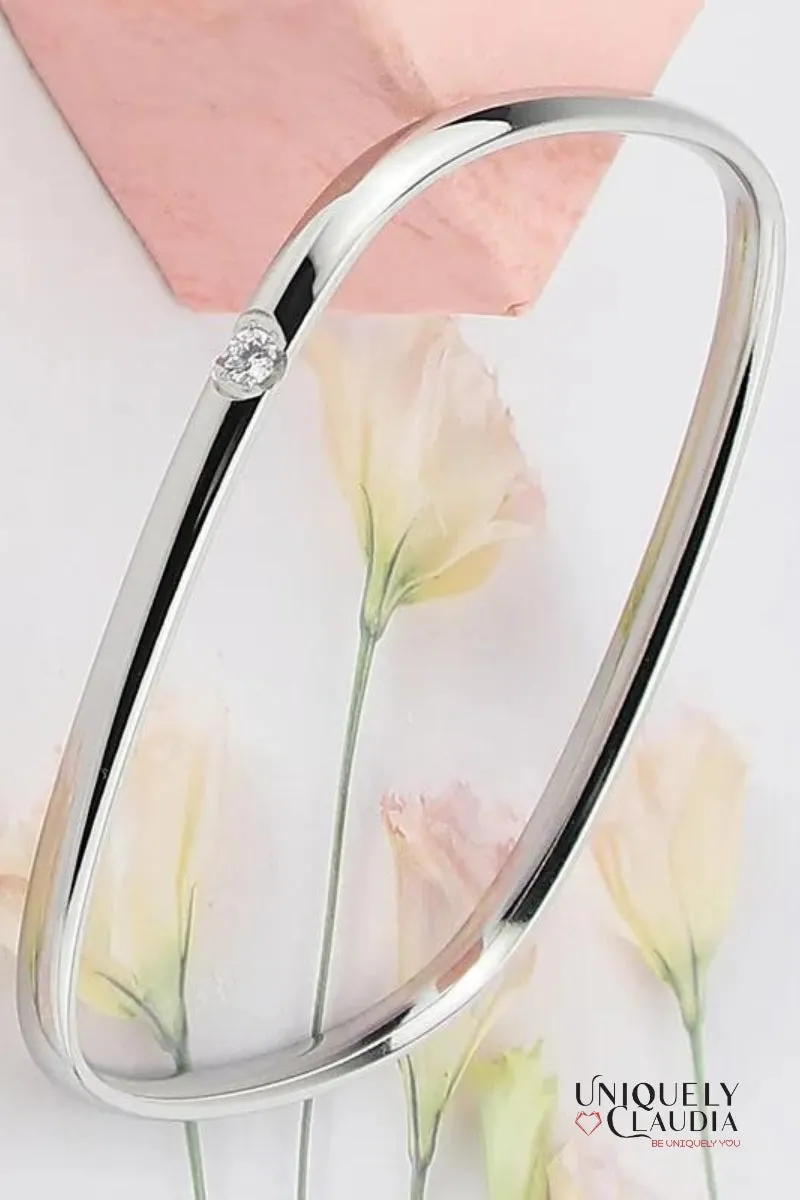 Spark Rectangle Stainless Steel Bangle