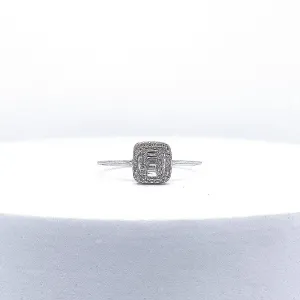 Square Baguette Diamond Ring 14kt
