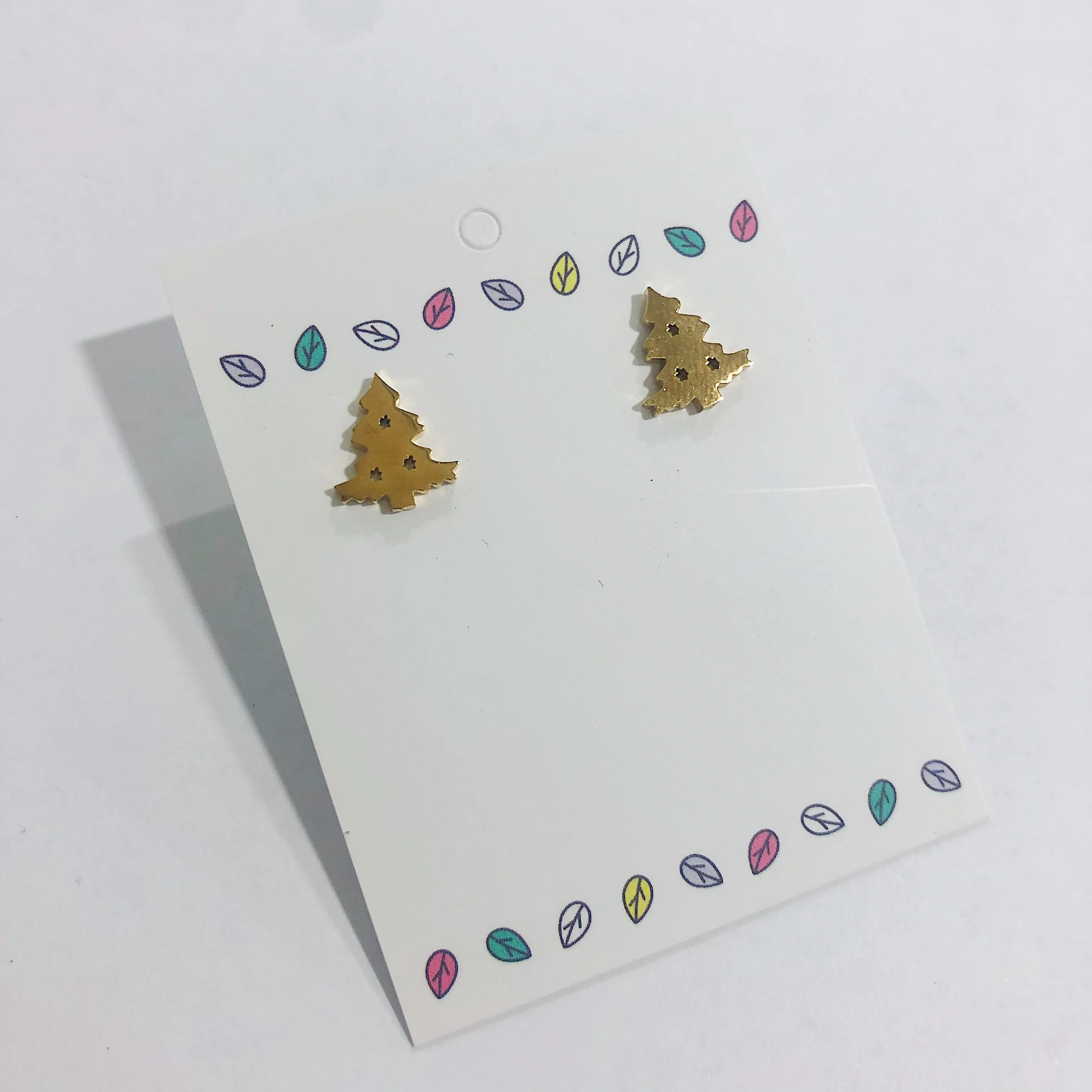 Stainless Steel Earrings - Christmas Tree
