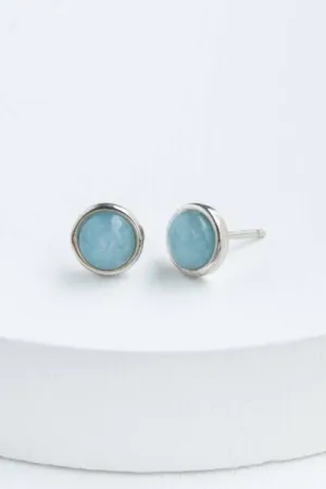 Starfish Project Inc - Breathe Aquamarine Stud Earrings