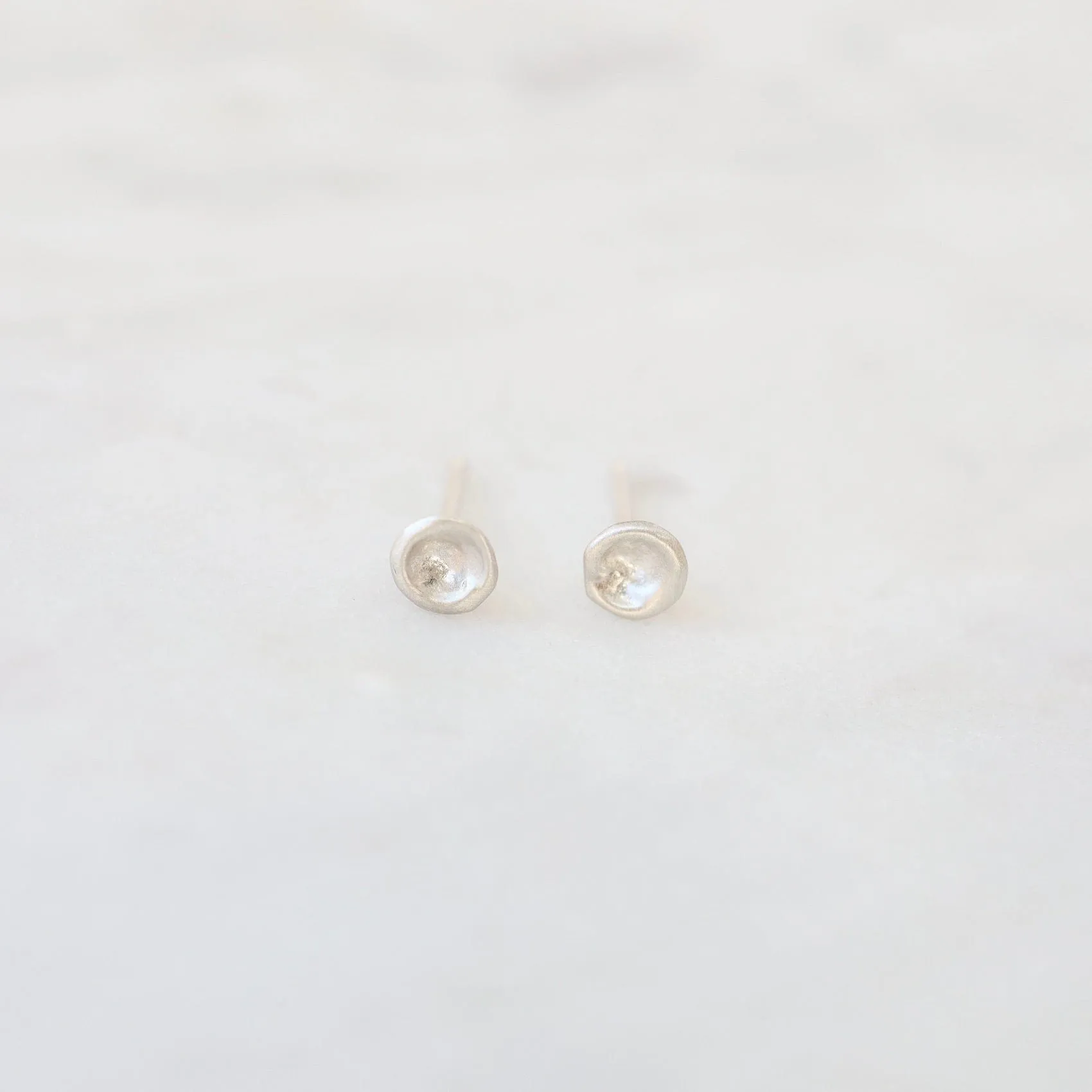 Sterling Silver Baby Mussel Shell Studs
