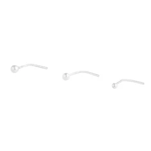 Sterling Silver Bead Nose Stud Pack