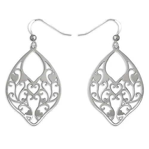 Sterling Silver Filigree Earrings