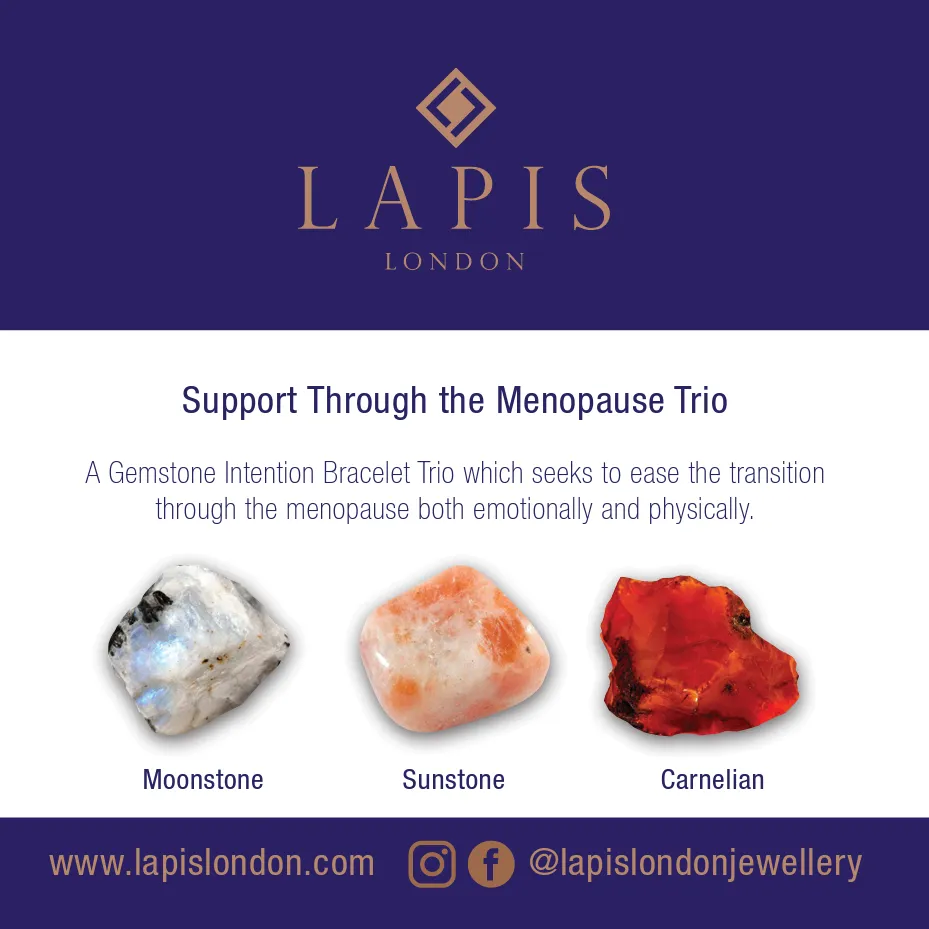 Support Through the Menopause Gemstone Bracelet Set