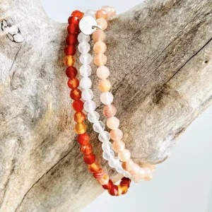 Support Through the Menopause Gemstone Bracelet Set
