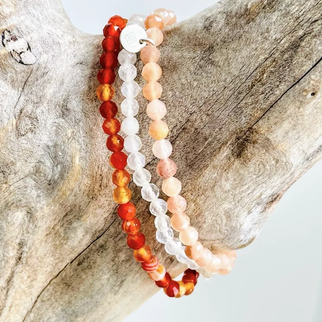 Support Through the Menopause Gemstone Bracelet Set