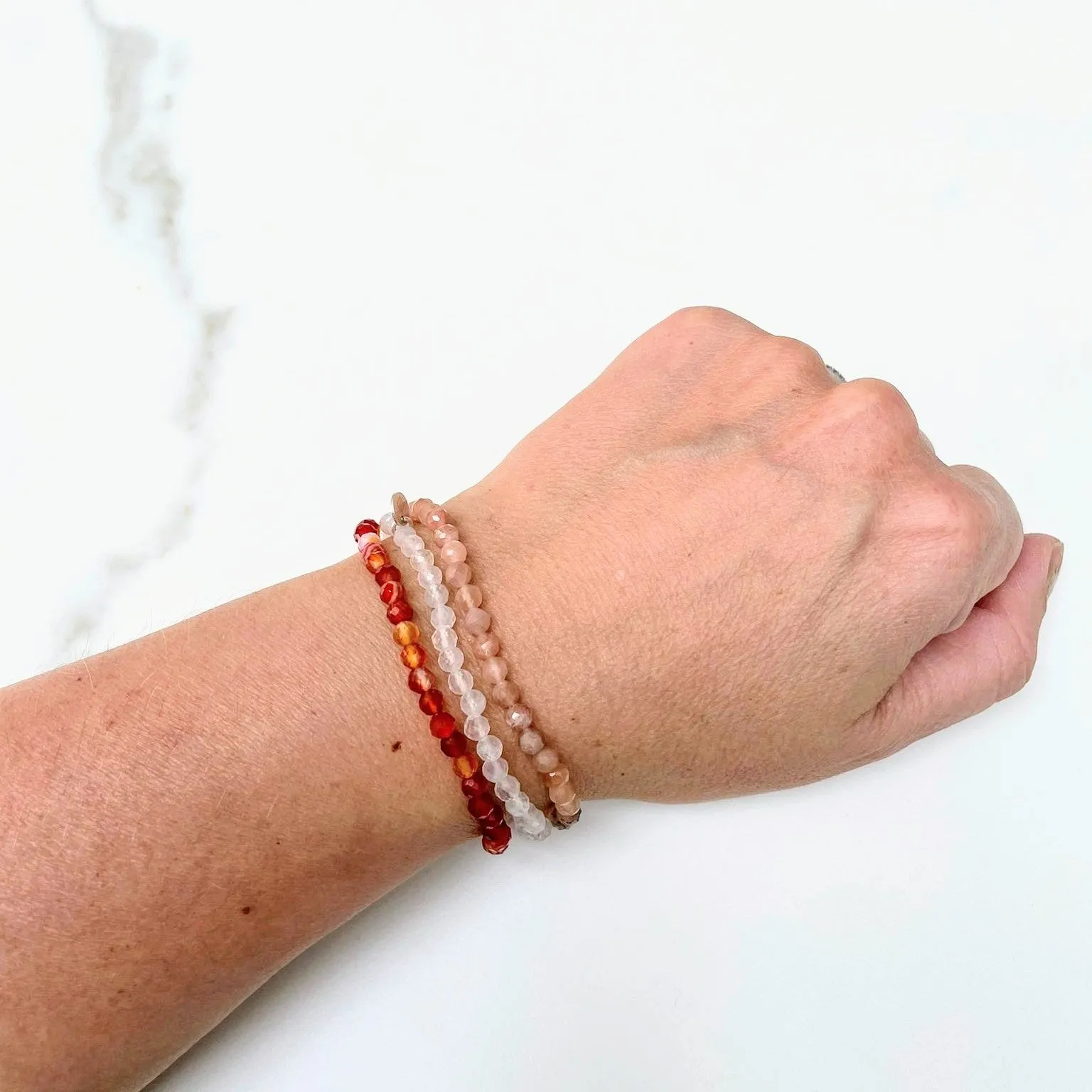 Support Through the Menopause Gemstone Bracelet Set
