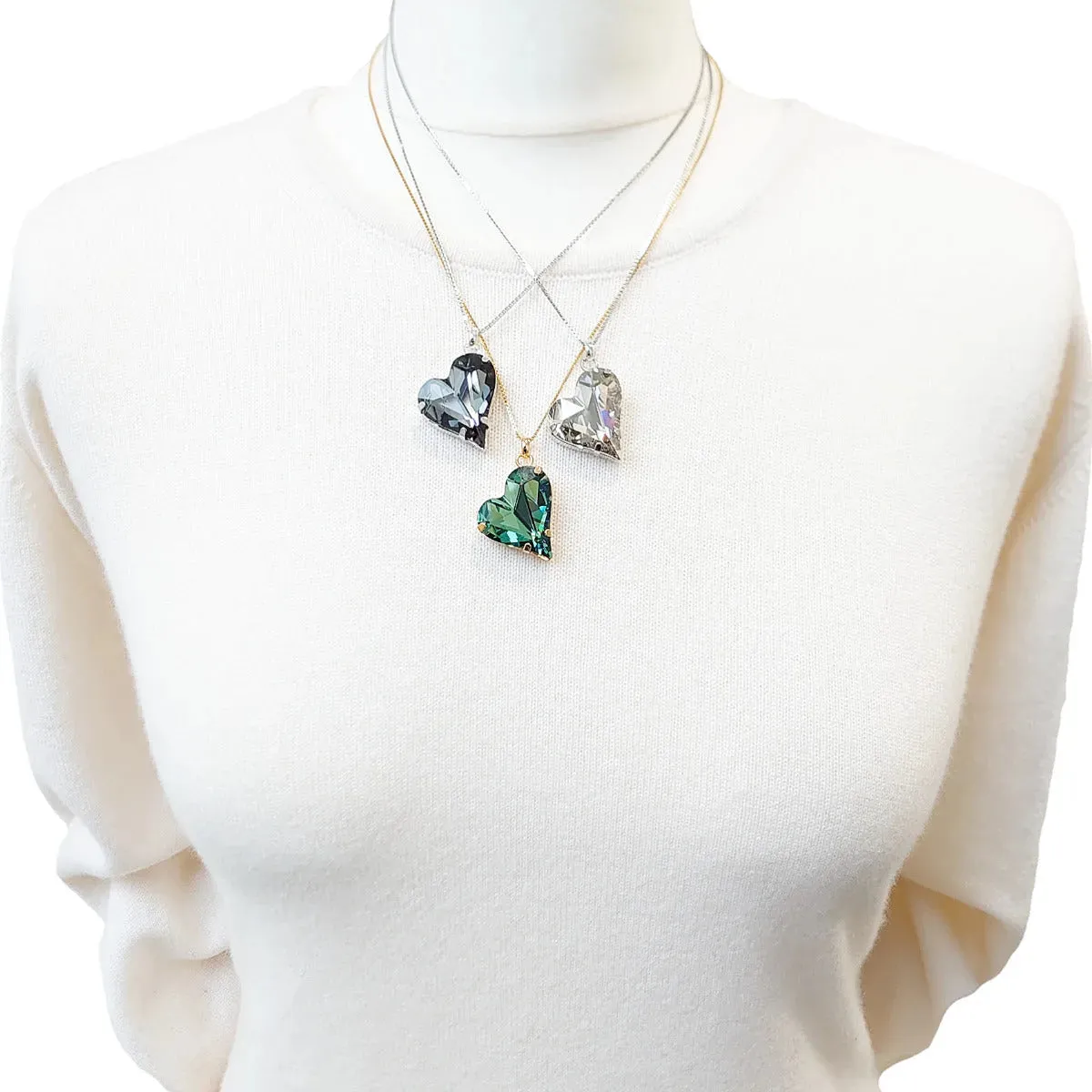 Swarovski Crystals Heart Pendant