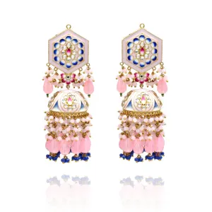 Taani Meenakari Earrings Tikka Set