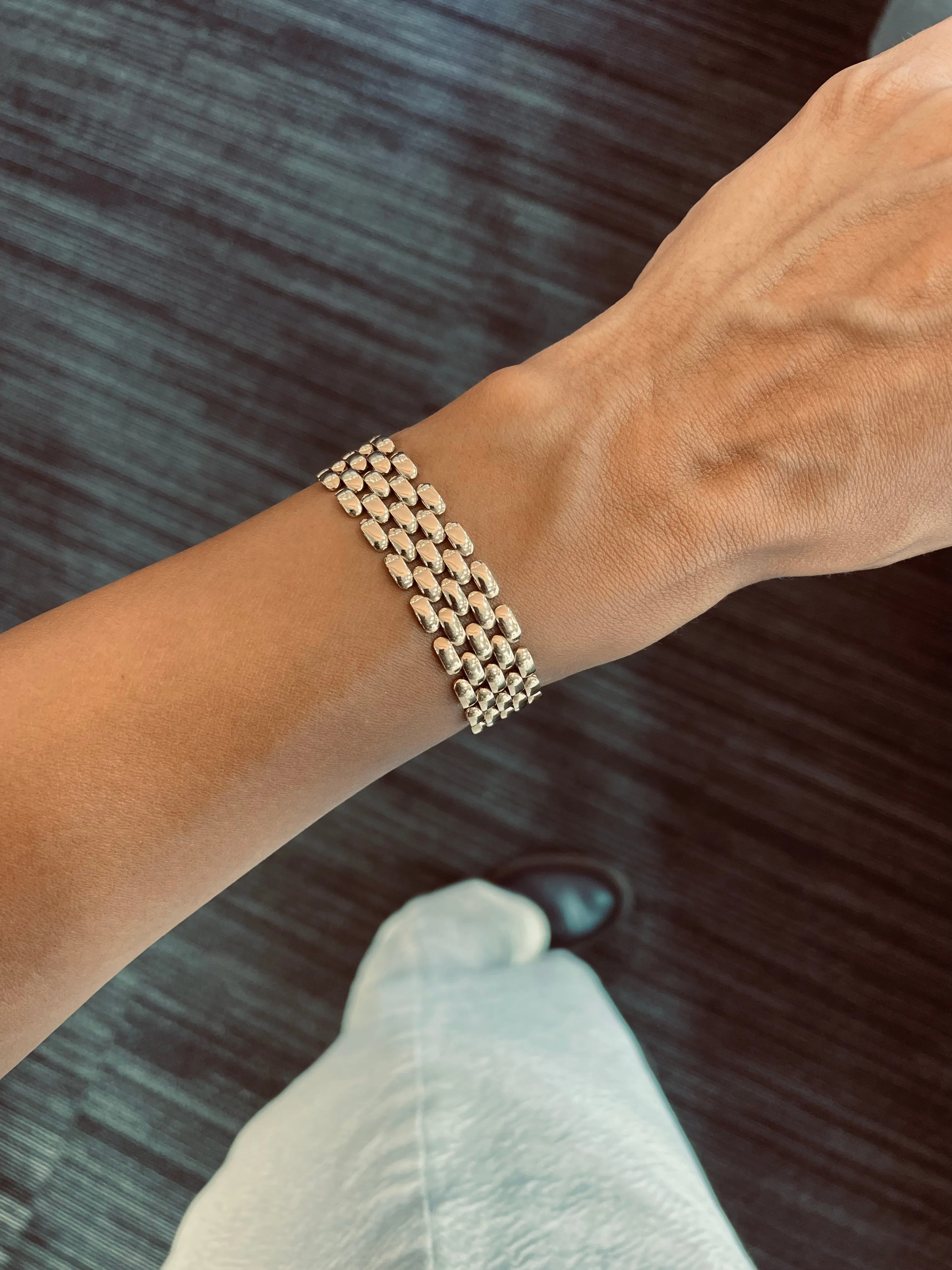 The Cat Walk Gold Chain Bracelet