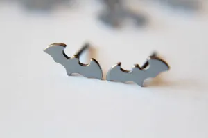 Tiny Bat Earrings, Bat Earrings, Tiny Bat Jewelry, Bat Jewelry, Halloween Jewelry, Halloween, Bat Studs, Tiny Bat Stud Earrings, Gift