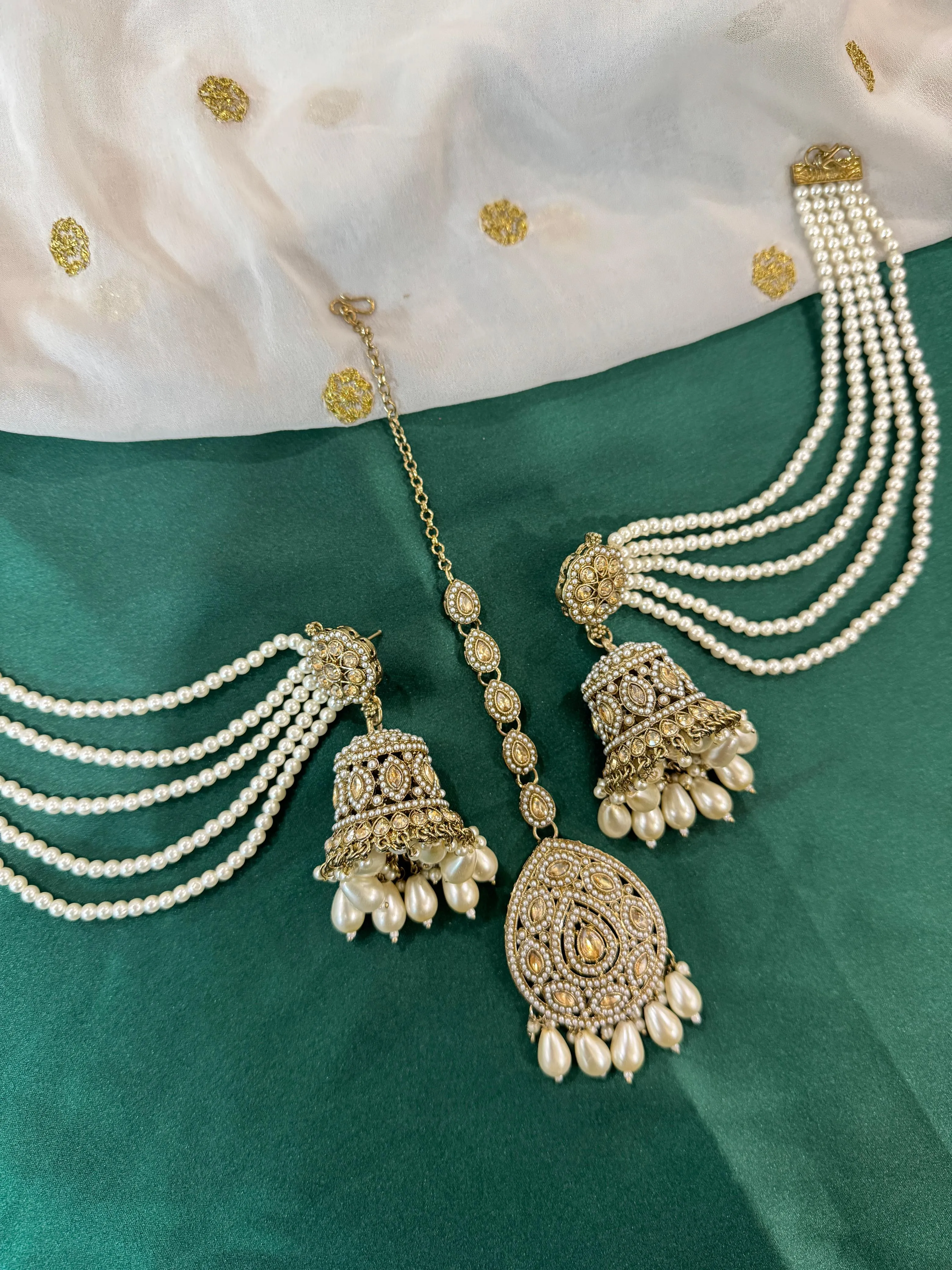 Traditional Stylish Gold Plated & Pearl Bahubali Jhumki Jhumka Earrings, Jewelry For Girls And Women