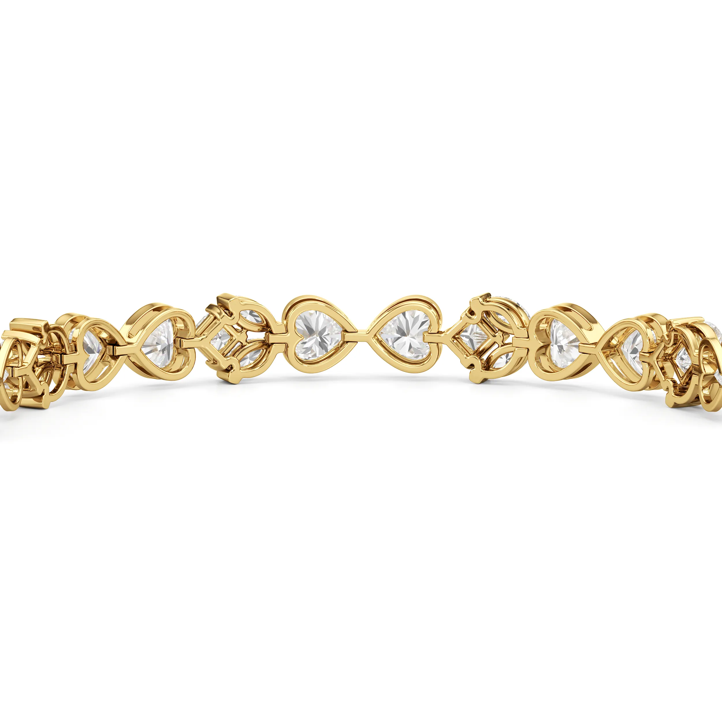 Tulip Blossom Diamond Tennis Bracelet