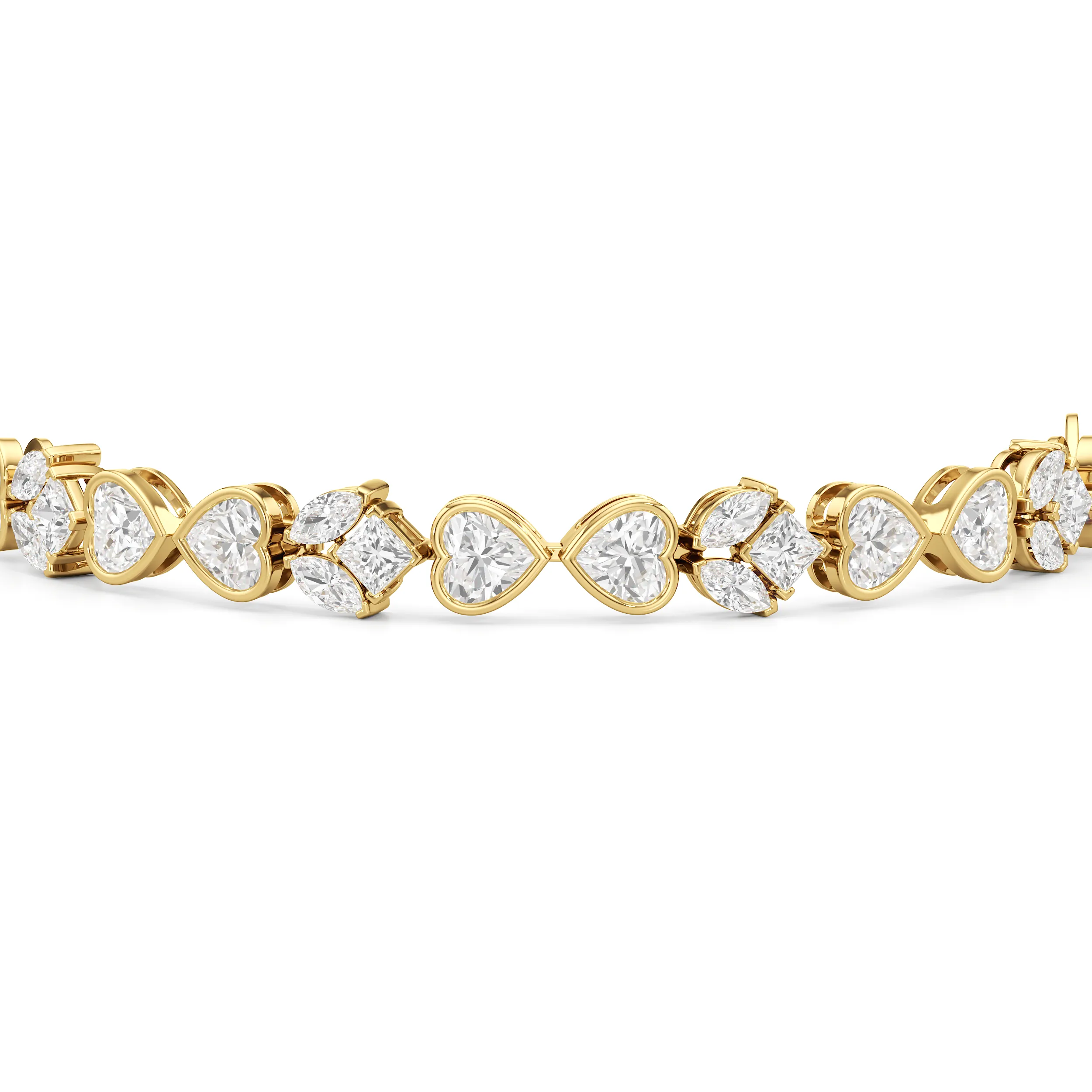 Tulip Blossom Diamond Tennis Bracelet
