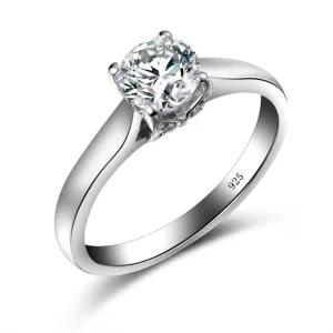 Unique 0.8ct  Luxury Moissanite Diamond Solitaire Ring