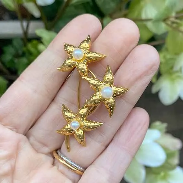 Vintage Tiffany & Co. Flower Brooch