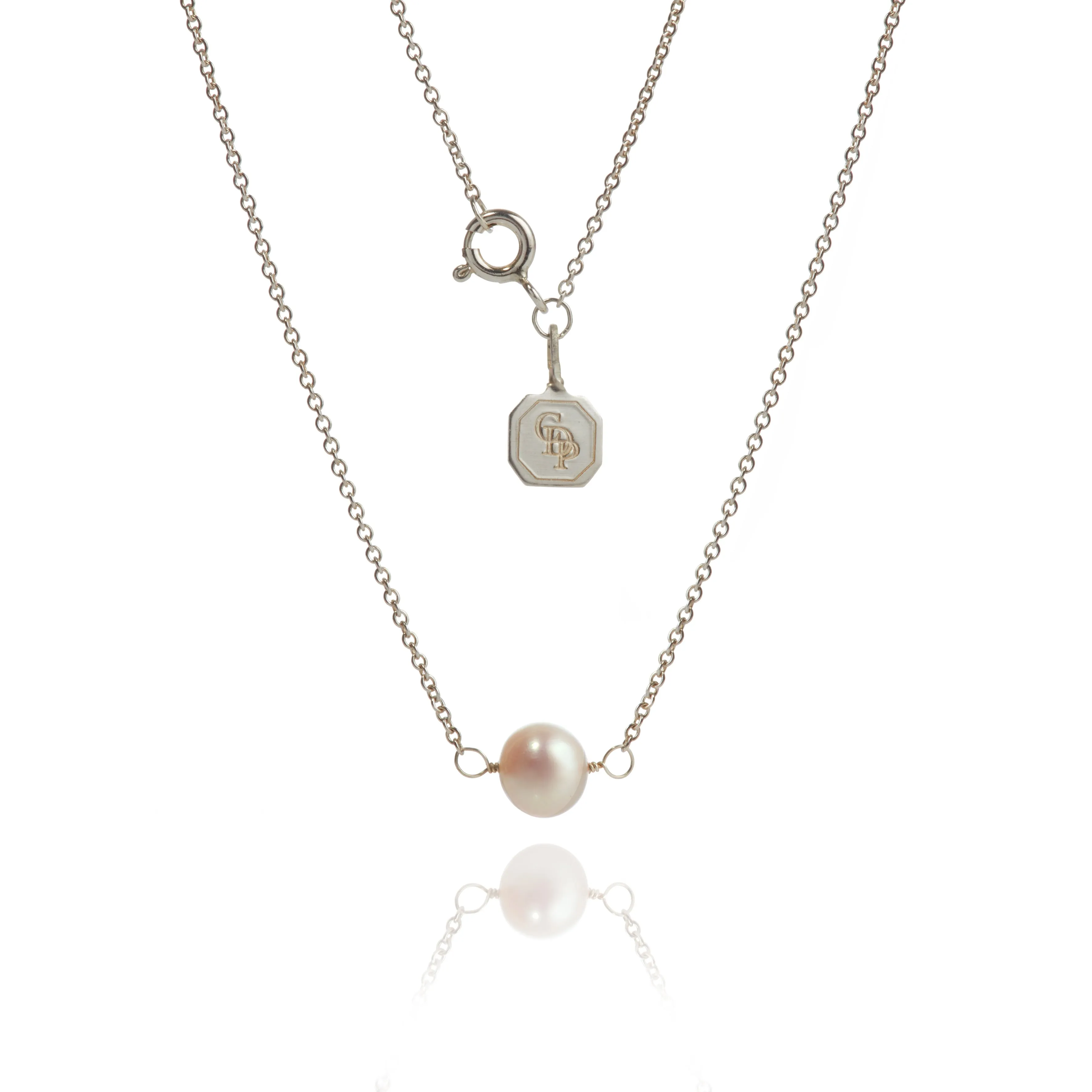 White Freshwater Pearl Short Pendant